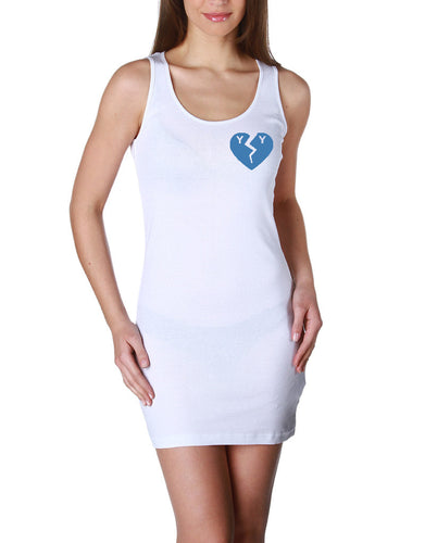 White Dress x Blue Logo